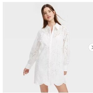 Roller Rabbit  Eyelet Shirt Dress
